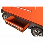 Mobiler Robuster Werkstattwagen mit acht Schubladen und Seitenschrank auf Rädern
