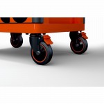 Werkstattwagen mit 8 Schubladen, Weiss