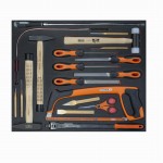 3/3 Einlage Hämmer, Splintentreiber, Feilen, 19-teilig