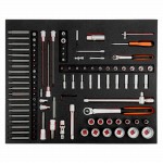 5 Werkzeugeinlagen für KFZ-Reparaturen – 196-teilig