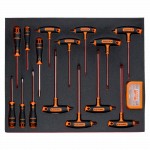 5 Werkzeugeinlagen für KFZ-Reparaturen – 196-teilig