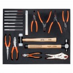 5 Werkzeugeinlagen für KFZ-Reparaturen – 196-teilig