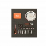 2/3 Einlage Steckschlüsssel-Einsätze 1/4", 53-teilig