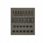 2/3 Einlage Kraft-Steckschlüssel-Einsätze 1/2", 27-teilig