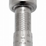 Drehmomentschlüssel mit Skala, Metallgriff, Fixer kopf