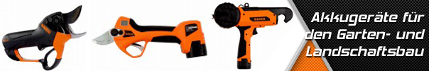 Akkugeräte für den Garten- und Landschaftsbau